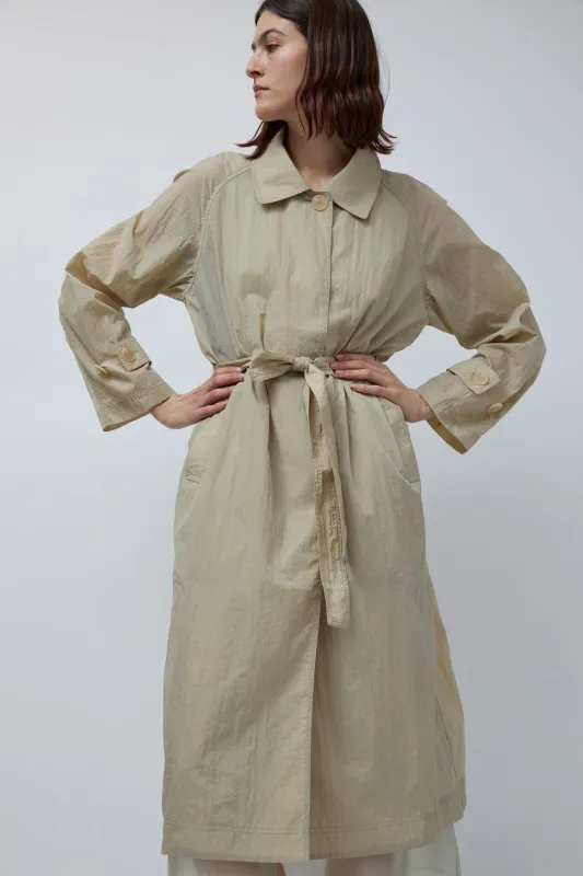 Mijeong Park Semi Sheer Trench in Beige made by Mijeong Park