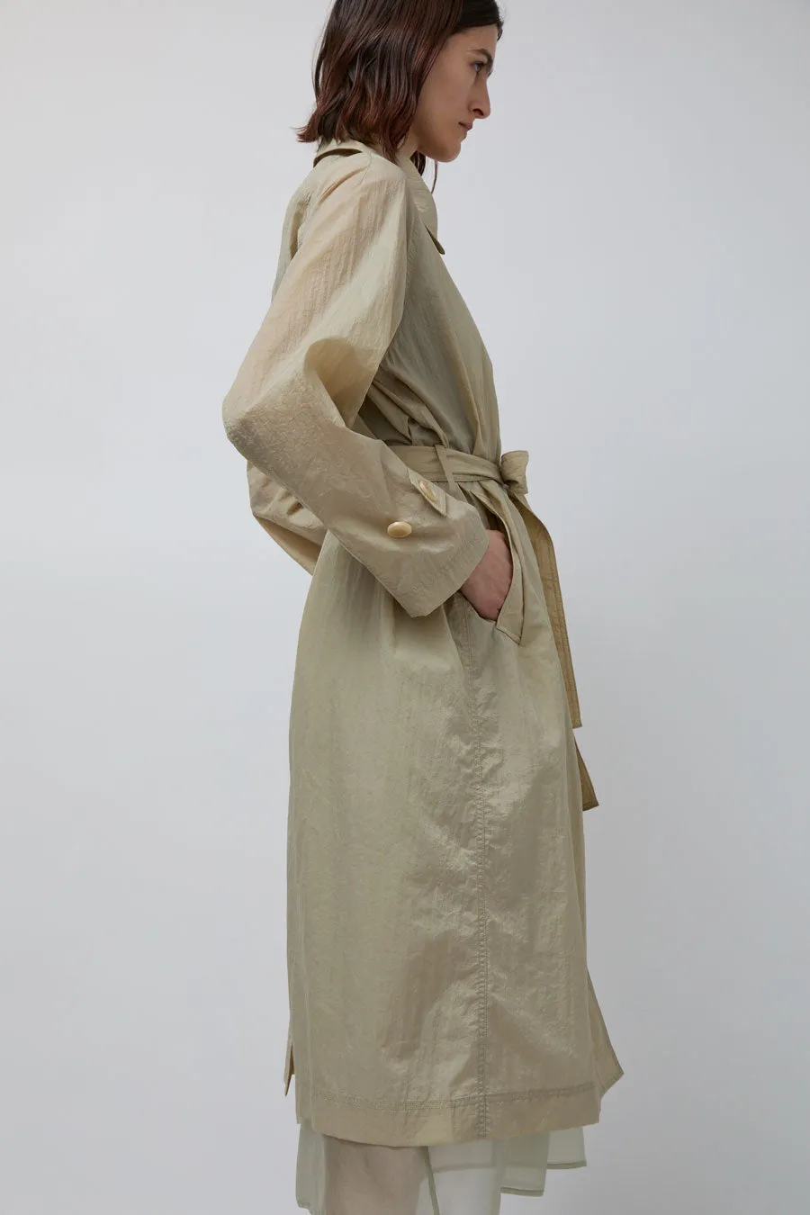 Mijeong Park Semi Sheer Trench in Beige sold by No. 6 product image thumbnail 3