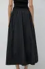 Mijeong Park Gathered Maxi Skirt in Black sold by No. 6
