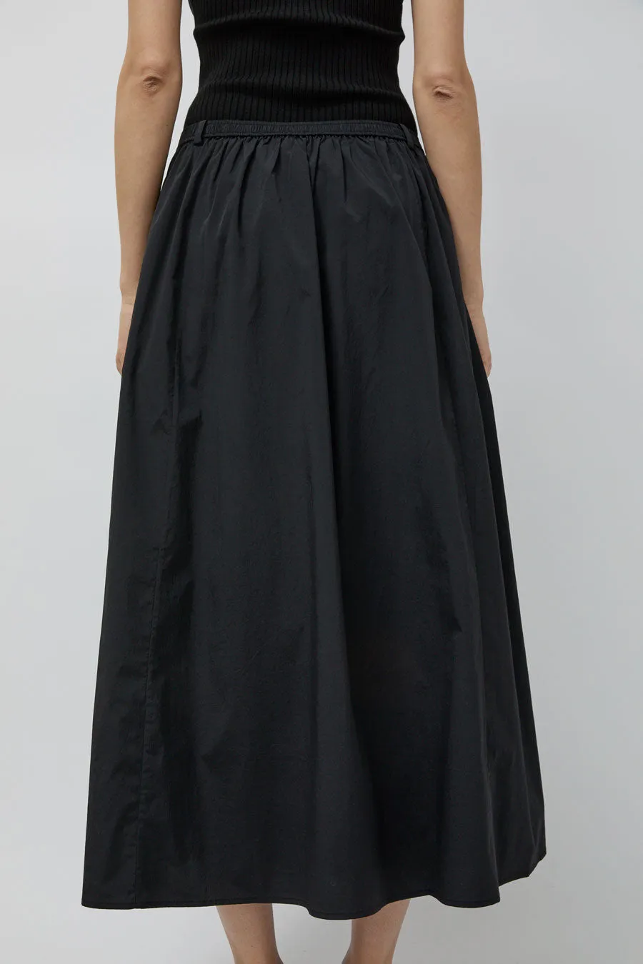 Mijeong Park Gathered Maxi Skirt in Black sold by No. 6 product image thumbnail 5