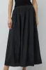 Mijeong Park Gathered Maxi Skirt in Black sold by No. 6