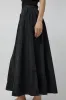 Mijeong Park Gathered Maxi Skirt in Black sold by No. 6