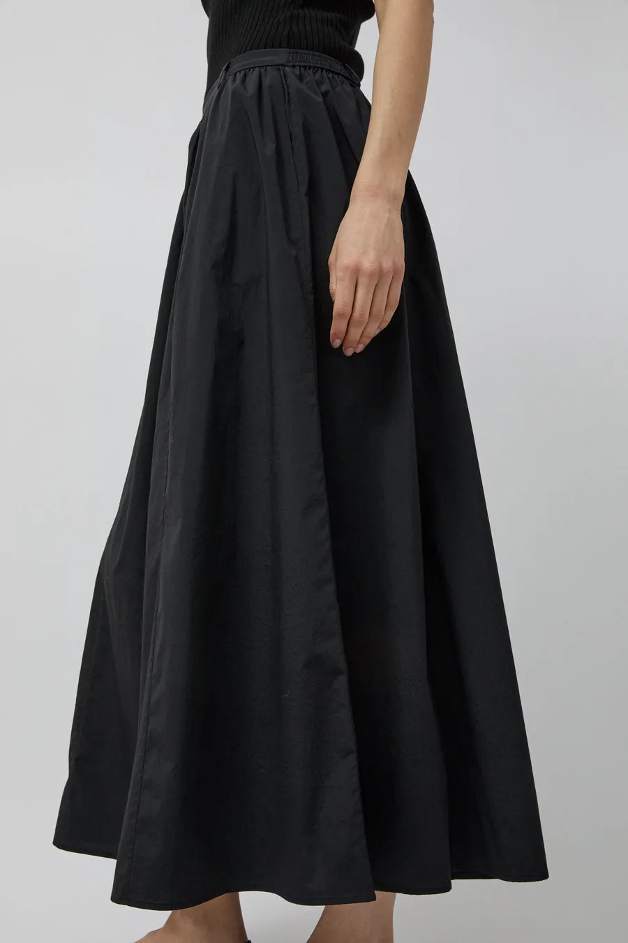 Mijeong Park Gathered Maxi Skirt in Black sold by No. 6 product image thumbnail 4