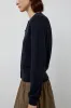 Mijeong Park Cotton Blend Cardigan in Navy sold by No. 6