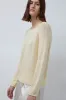 Mijeong Park Boat Neck Sweater in Light Yellow sold by No. 6