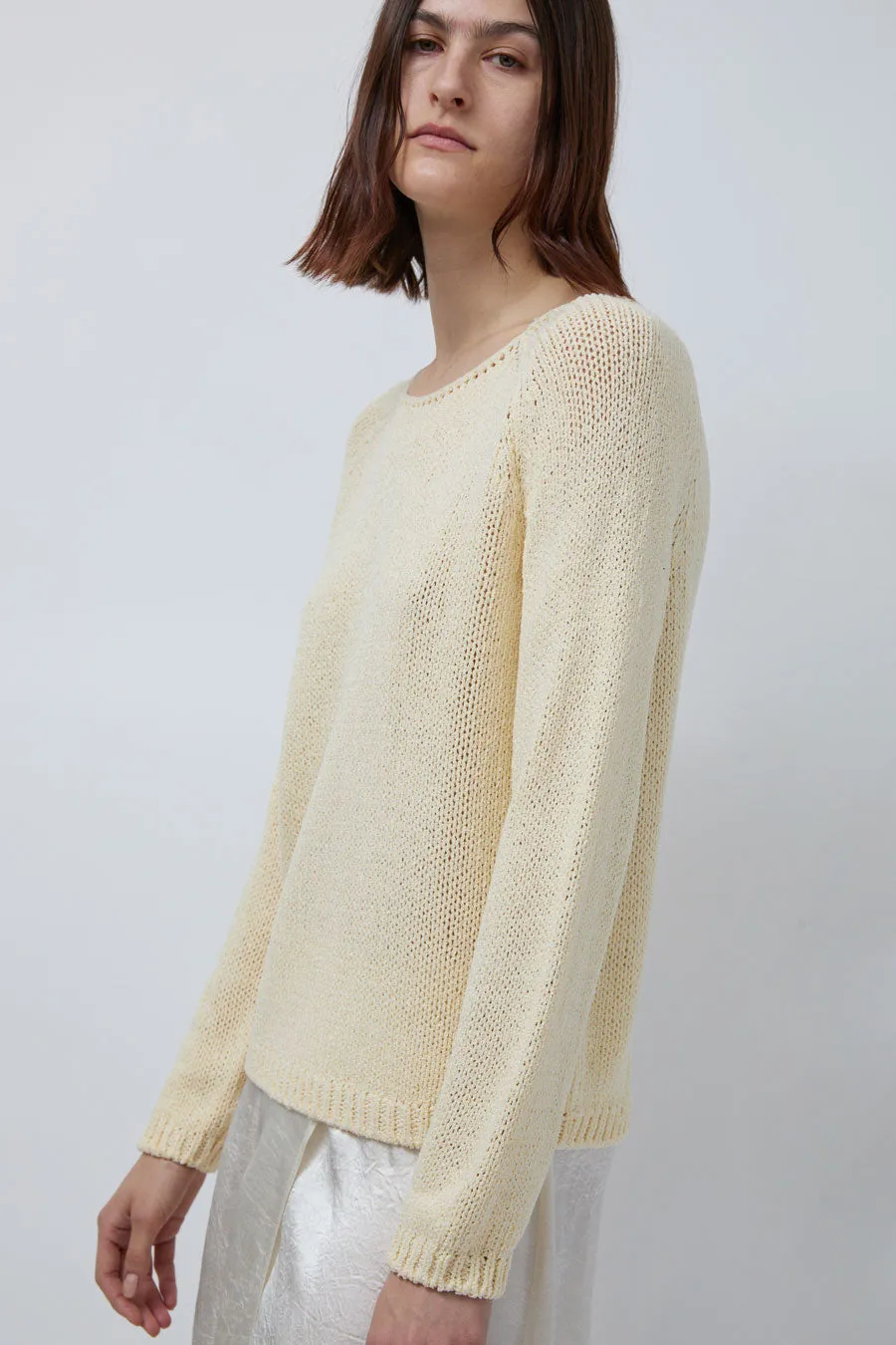 Mijeong Park Boat Neck Sweater in Light Yellow sold by No. 6 product image thumbnail 2