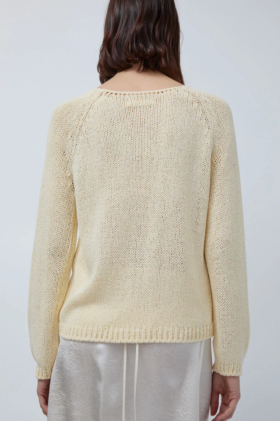 Mijeong Park Boat Neck Sweater in Light Yellow sold by No. 6 product image thumbnail 5
