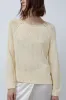 Mijeong Park Boat Neck Sweater in Light Yellow sold by No. 6