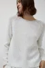 Mijeong Park Boat Neck Sweater in White sold by No. 6