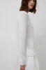 Mijeong Park Boat Neck Sweater in White sold by No. 6