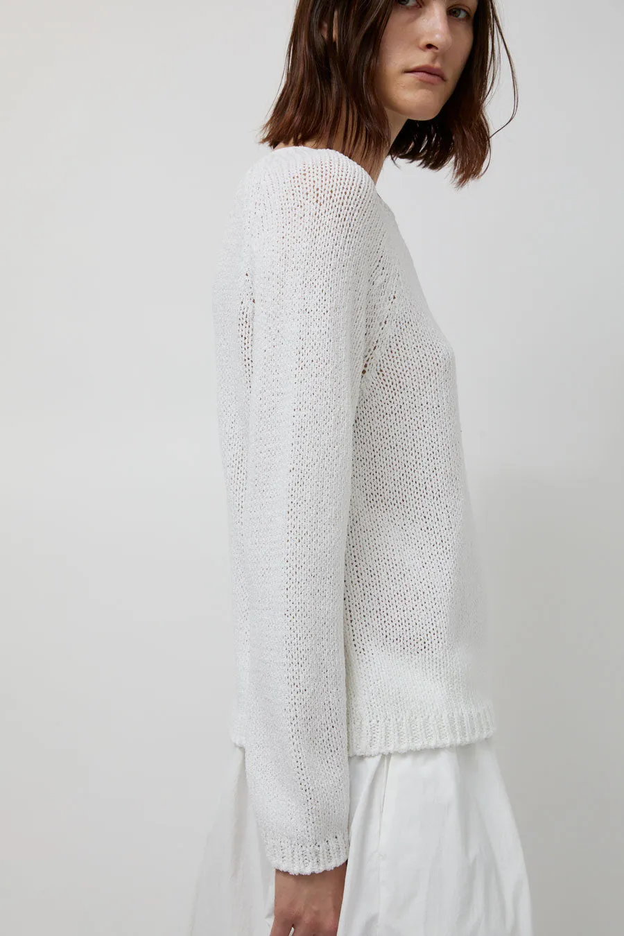 Mijeong Park Boat Neck Sweater in White sold by No. 6 product image thumbnail 2