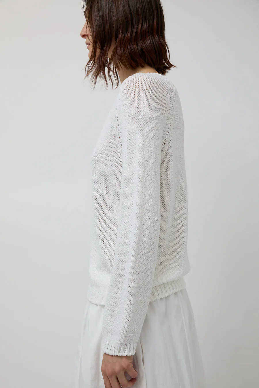 Mijeong Park Boat Neck Sweater in White sold by No. 6 product image thumbnail 4