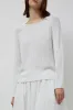 Mijeong Park Boat Neck Sweater in White sold by No. 6