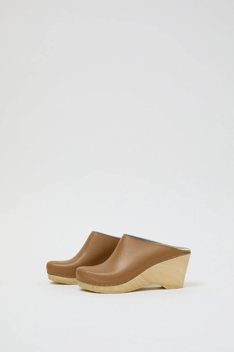 No.6 New School Clog on Wedge in Khaki sold by No. 6 product image thumbnail 2