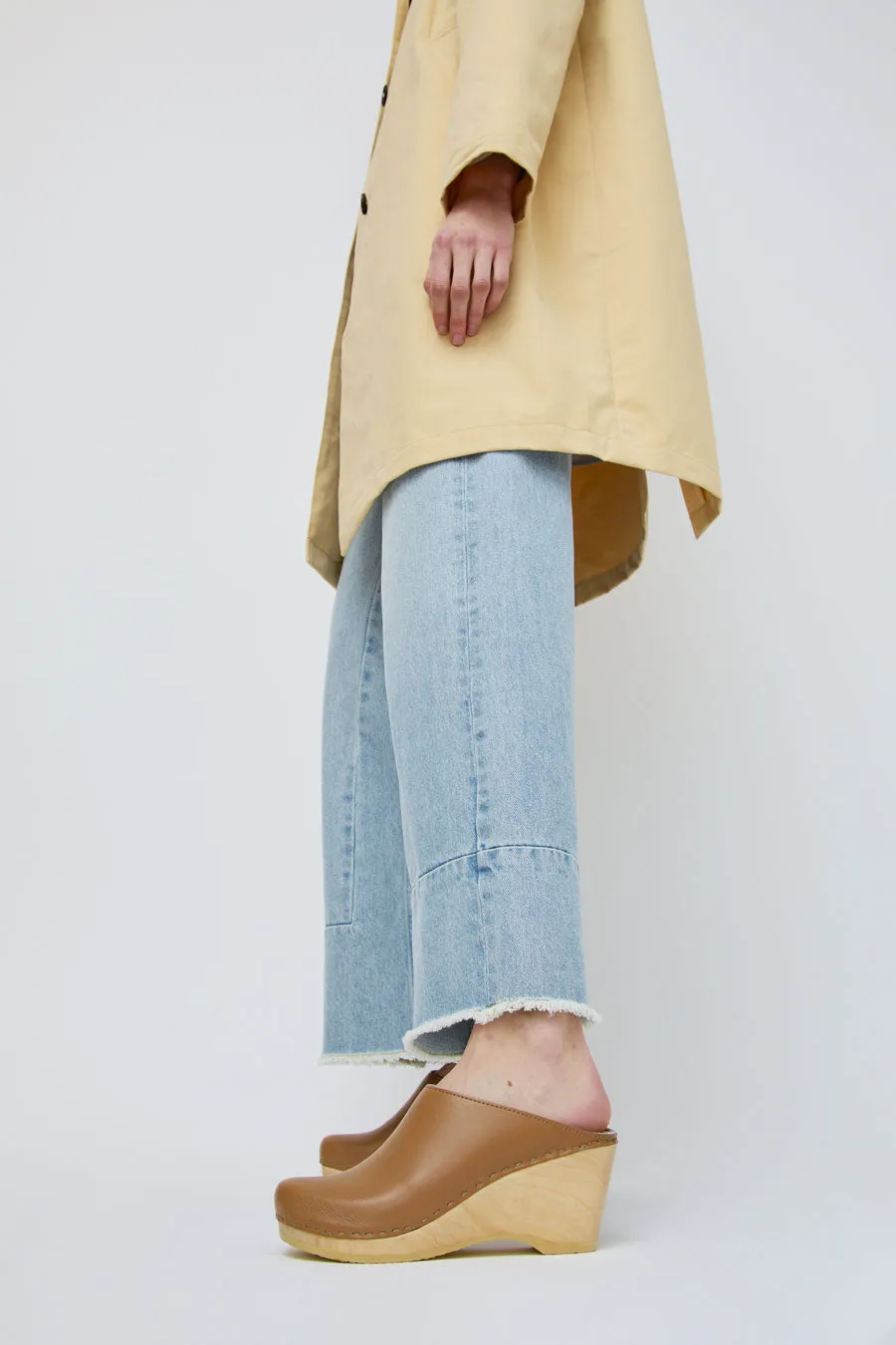 No.6 New School Clog on Wedge in Khaki sold by No. 6 product image thumbnail 3