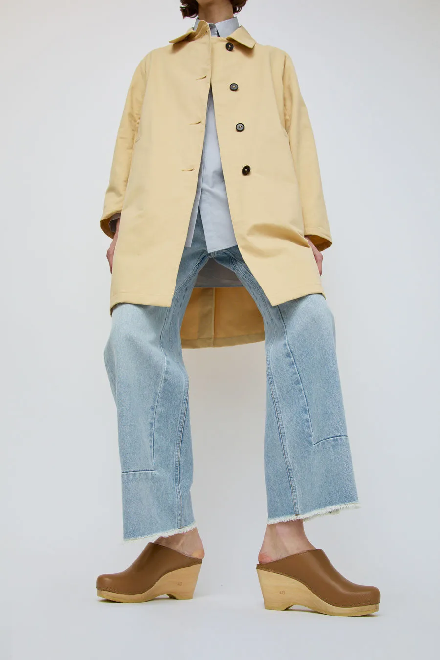 No.6 New School Clog on Wedge in Khaki sold by No. 6 product image thumbnail 4