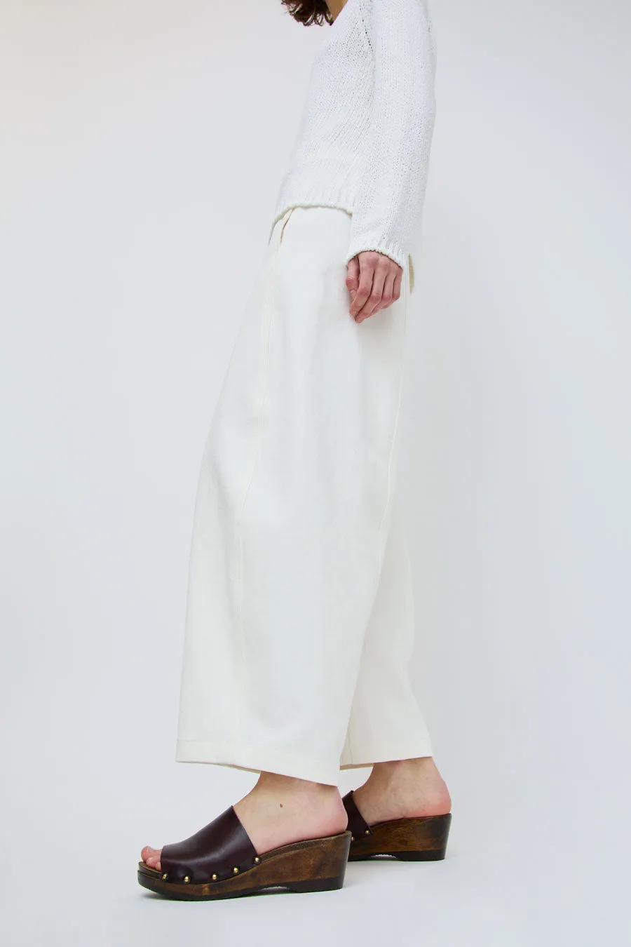 No.6 Leah Clog on Mid Wedge in Black Cherry on Cocoa Base sold by No. 6 product image thumbnail 3