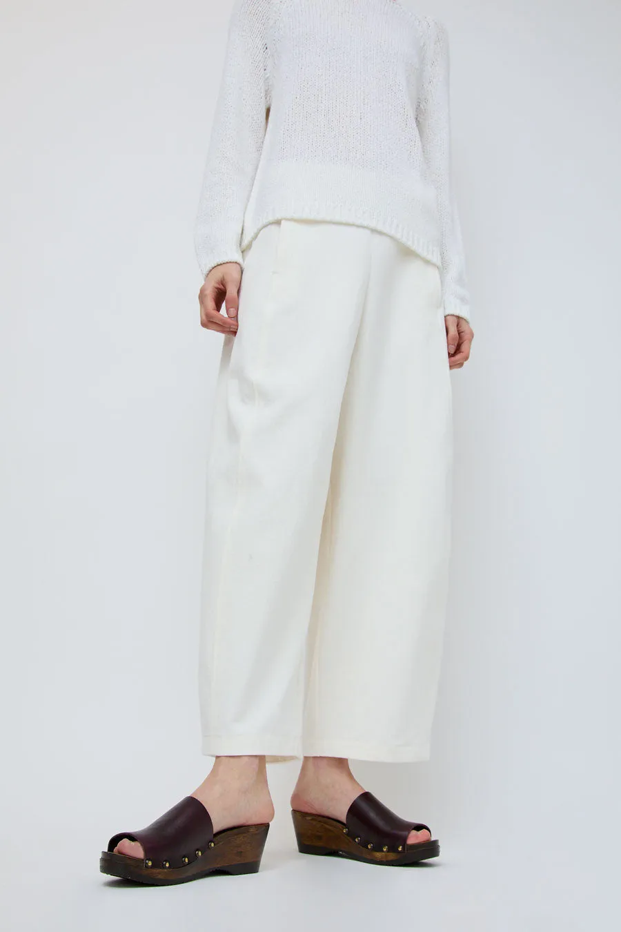 No.6 Leah Clog on Mid Wedge in Black Cherry on Cocoa Base sold by No. 6 product image thumbnail 2