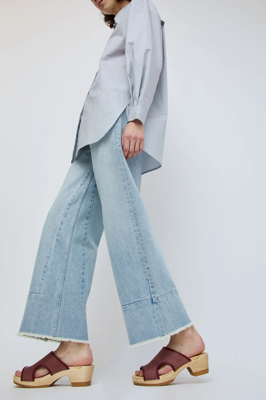 No.6 Alexis Clog on Mid Heel in Rose Suede sold by No. 6