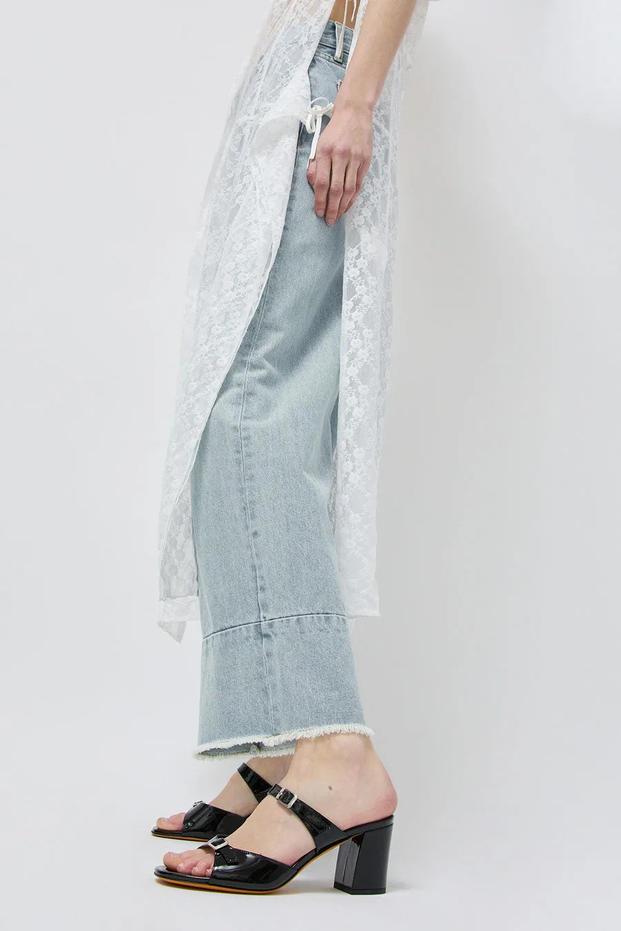 Maryam Nassir Una Sandal in Black Patent sold by No. 6 product image thumbnail 3