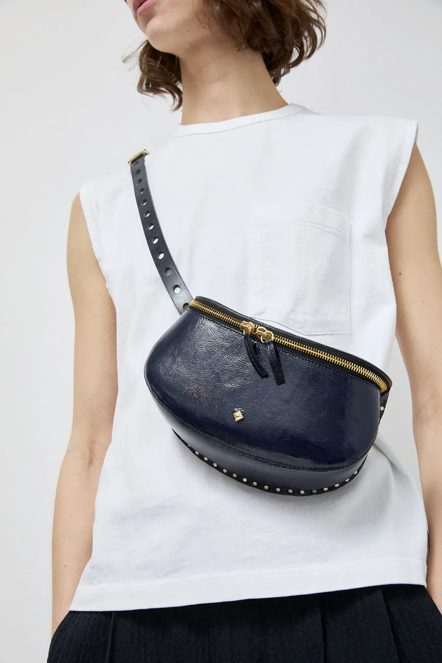 Herbert Frere Soeur La Lili Crispy Bag in Marine and Crispy Marine sold by No. 6