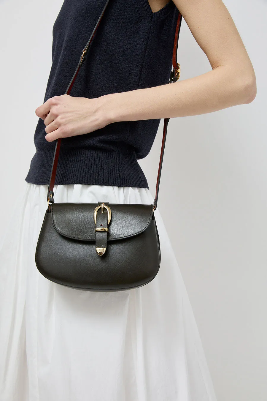 Herbert Frere Soeur Le Courcy Frieda Piper Bag in Oliva and Moutarde sold by No. 6