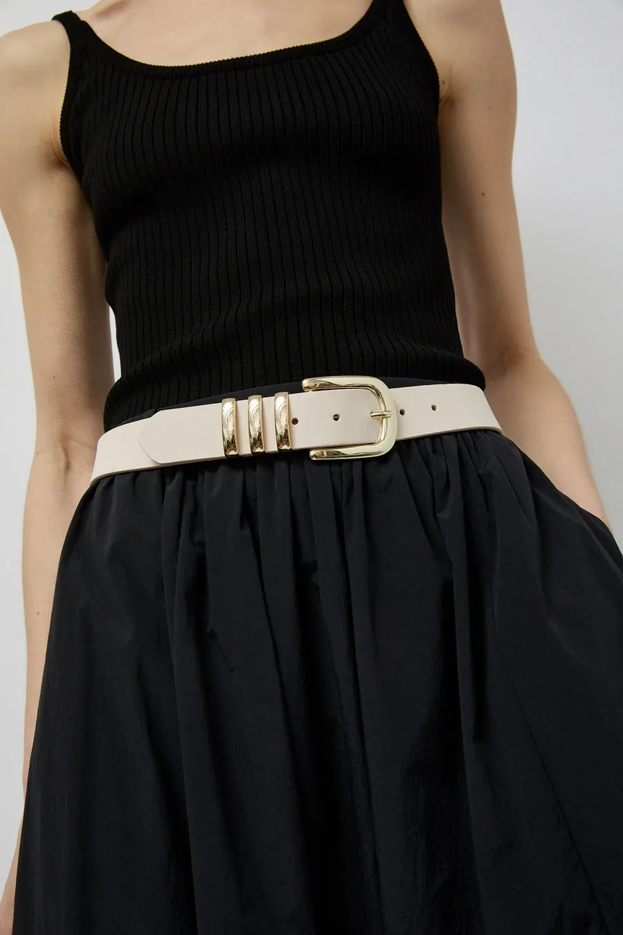 Herbert Frere Soeur La Alma Belt in Crema sold by No. 6