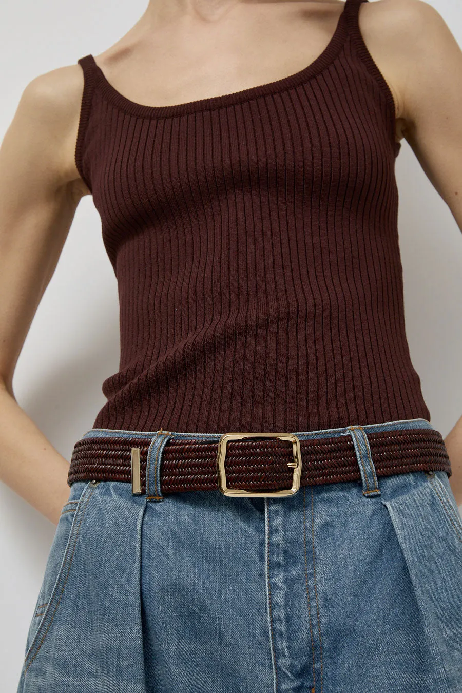 Herbert Frere Soeur La Kemet Belt in Marron and Noir sold by No. 6