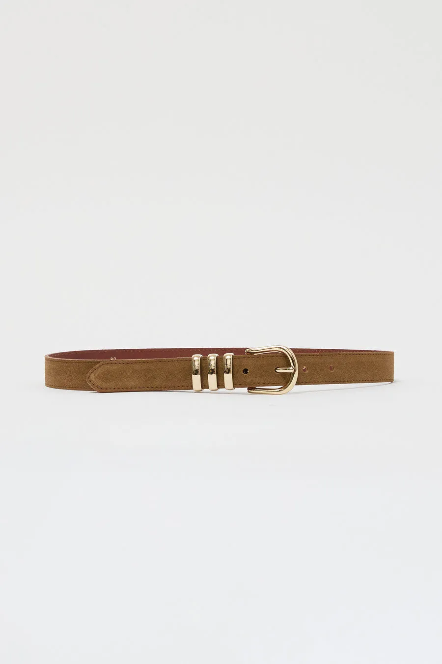 Herbert Frere Soeur La Iena Velours Belt in Tobacco sold by No. 6