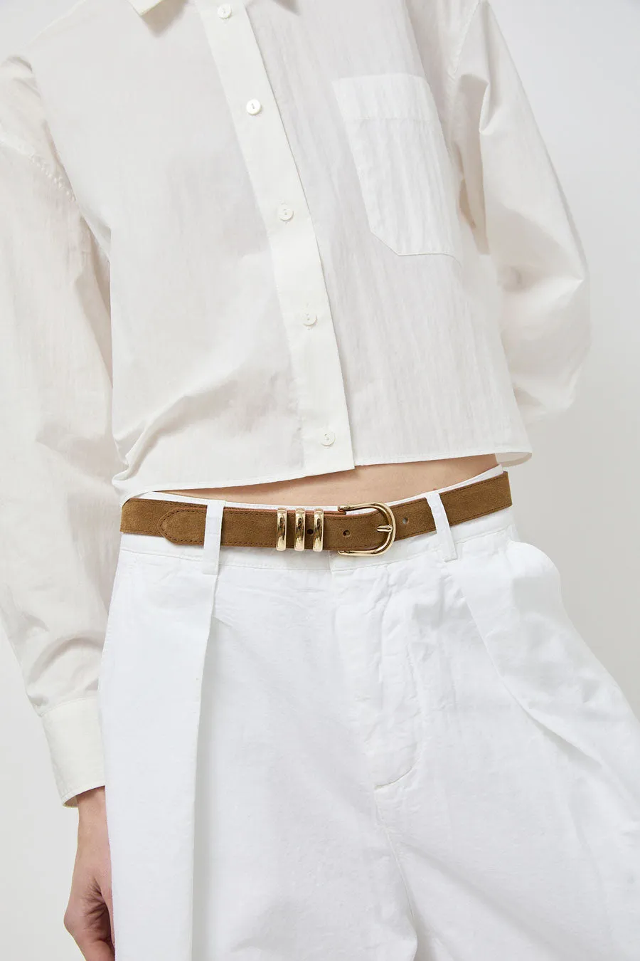 Herbert Frere Soeur La Iena Velours Belt in Tobacco sold by No. 6 product image thumbnail 3