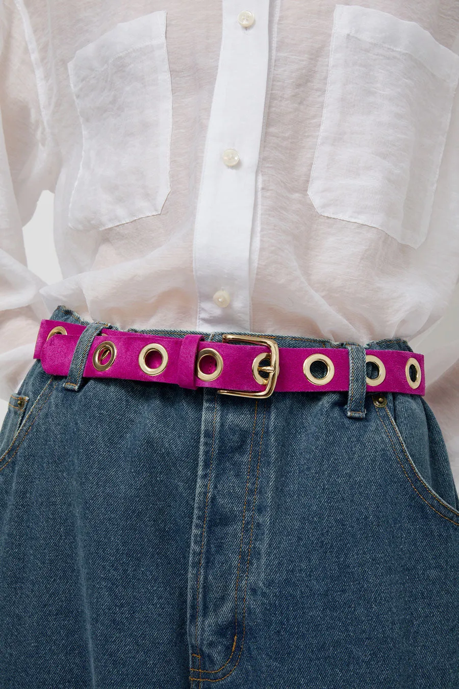 Herbert Frere Soeur La Grande Keller Velours Belt in Macis sold by No. 6