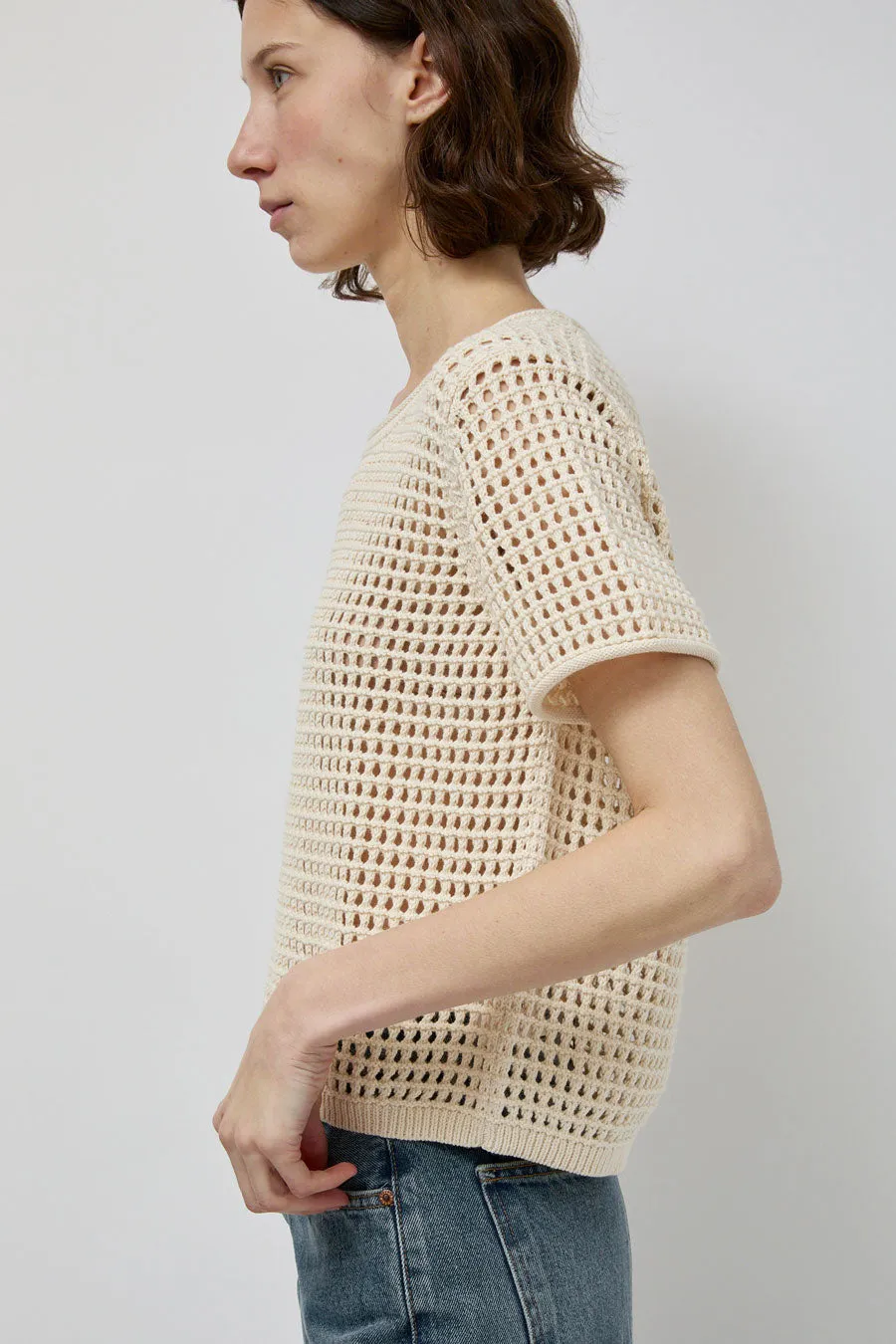 M Patmos Riis Mesh Tee in Ivory sold by No. 6 product image thumbnail 2