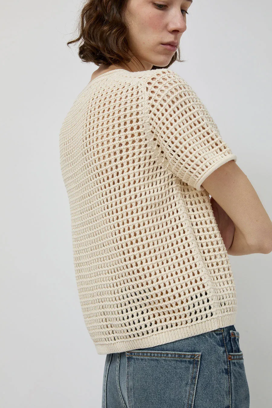 M Patmos Riis Mesh Tee in Ivory sold by No. 6 product image thumbnail 4