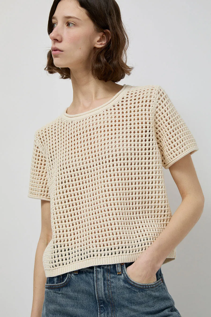 M Patmos Riis Mesh Tee in Ivory sold by No. 6 product image thumbnail 3