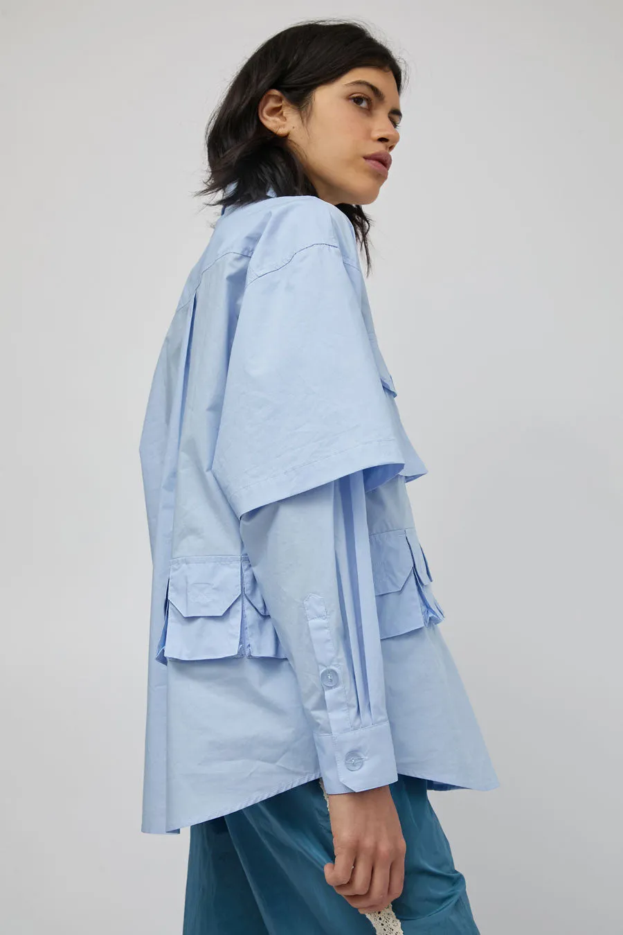 KkCo Sprint Button Up in Sky sold by No. 6 product image thumbnail 5