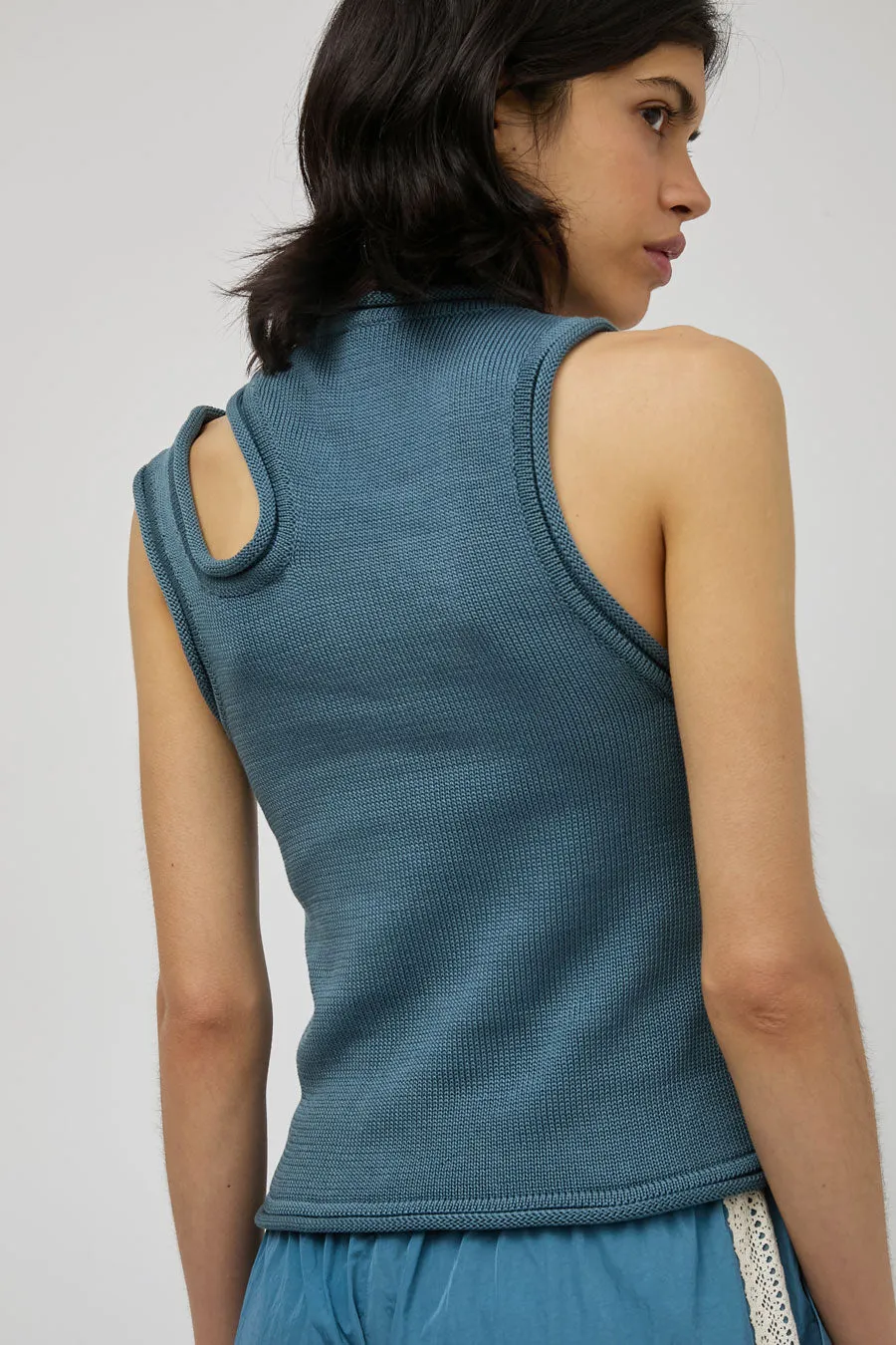 KkCo Slash Vest in Slate Blue sold by No. 6 product image thumbnail 5