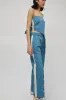 KkCo Split Track Pant in Lake sold by No. 6