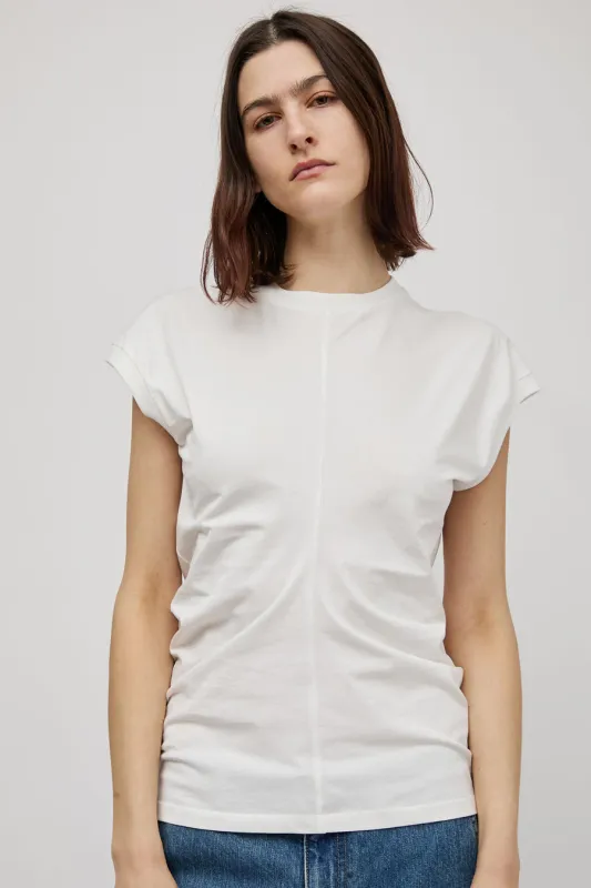 Sayaka Davis Draped Tee in Off White sold by No. 6