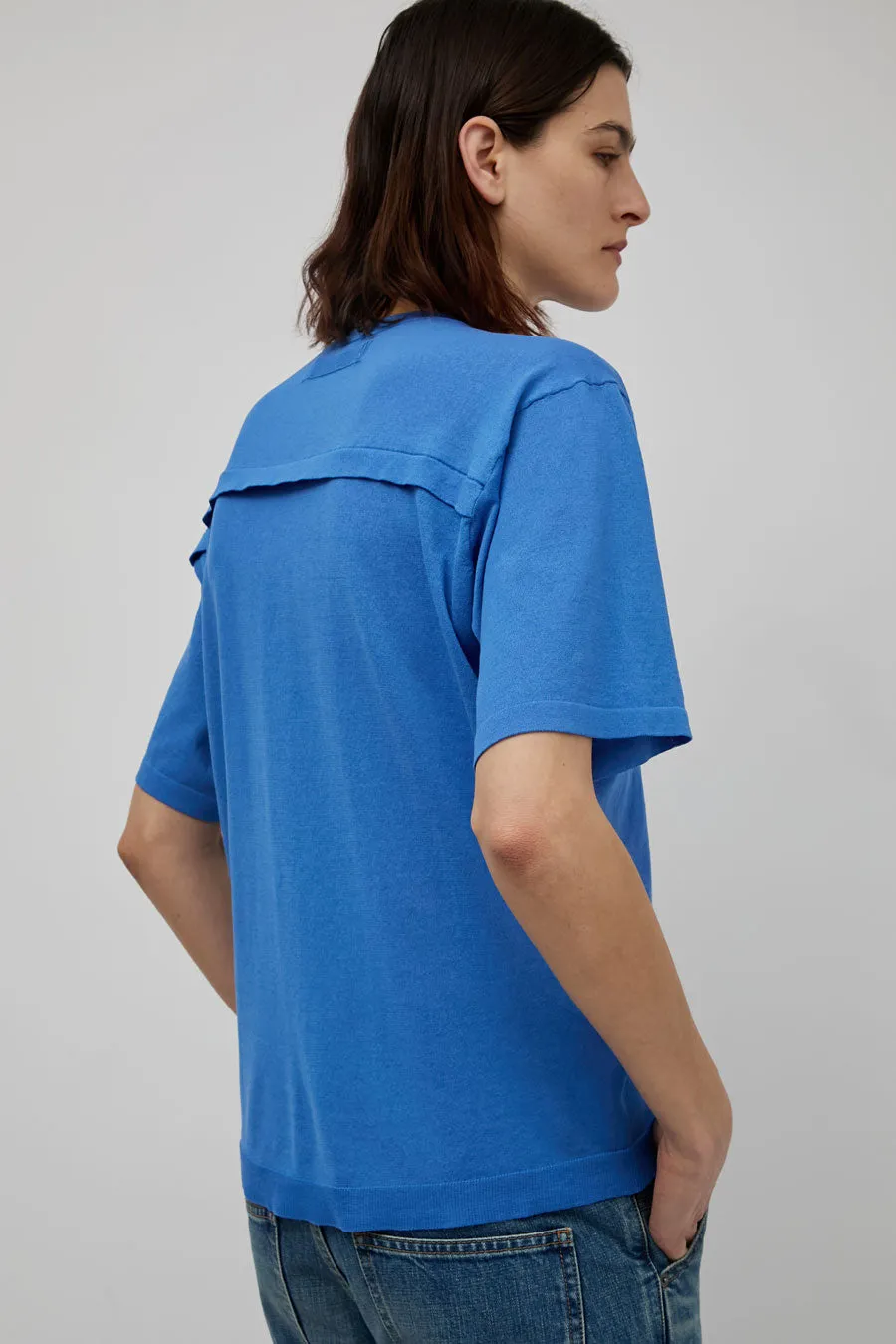 Sayaka Davis Sheer Knit Tee in Cobalt sold by No. 6 product image thumbnail 2