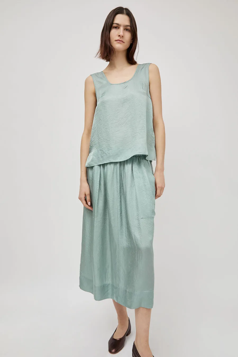 Sayaka Davis Pull-On Skirt in Sea Foam sold by No. 6