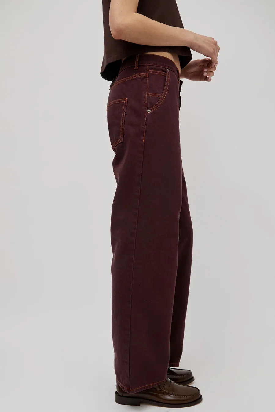 Sayaka Davis Straight Leg Denim in Sangria sold by No. 6 product image thumbnail 2