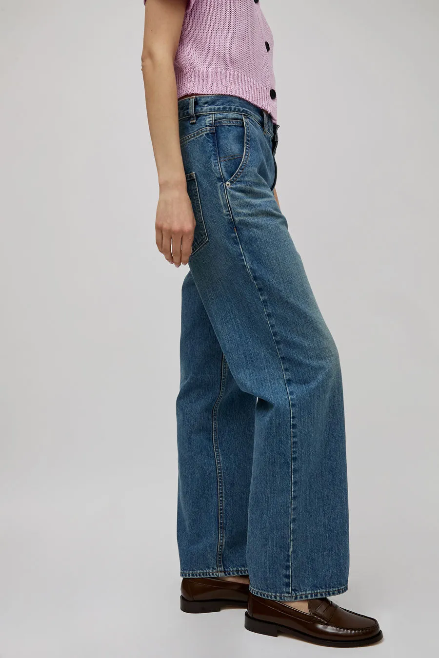 Sayaka Davis Straight Leg Denim in Light Blue sold by No. 6 product image thumbnail 4