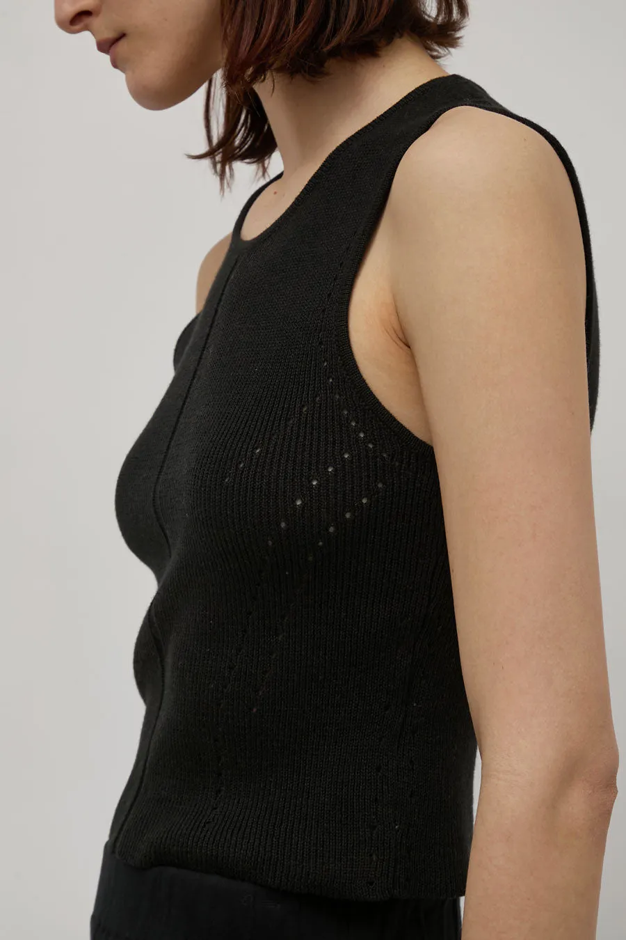 Atelier Delphine High Gauge Compact Top in Black sold by No. 6 product image thumbnail 2