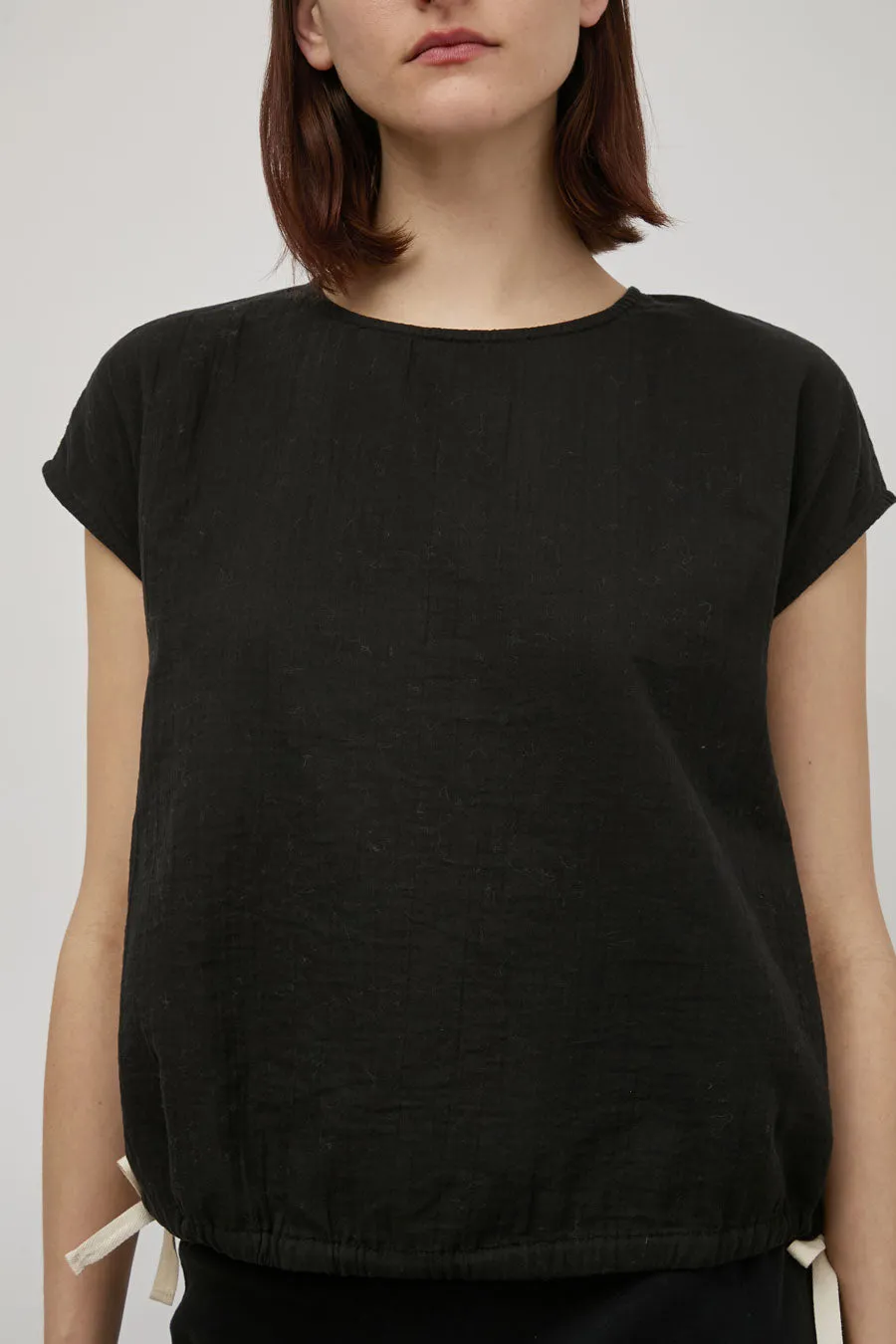 Atelier Delphine Slip on Blouse Cap Sleeve in Black sold by No. 6 product image thumbnail 3
