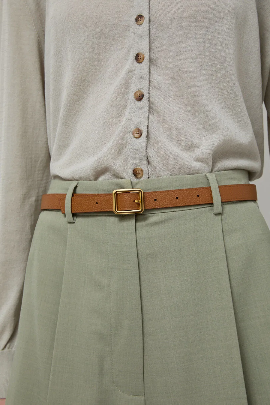 Maison Boinet Thin Reversible Belt in Rose and Havane sold by No. 6 product image thumbnail 3