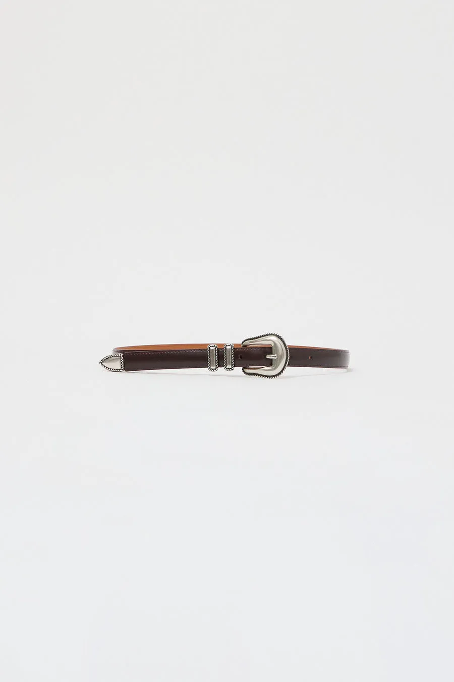 Maison Boinet Western Belt in Burgundy sold by No. 6 product image thumbnail 2