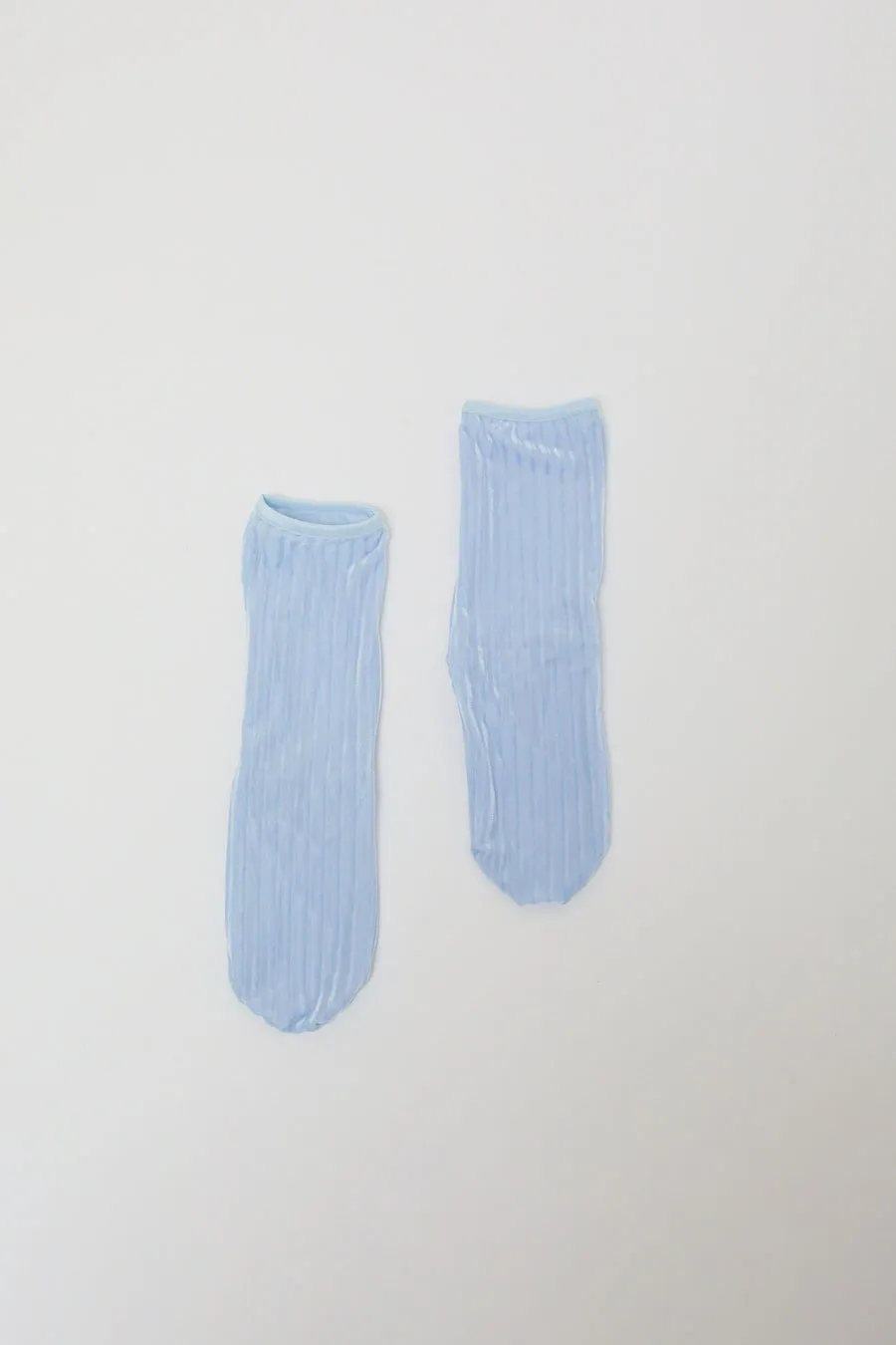 Simone Wild Rib Ankle Socks in Sky Velvet sold by No. 6 product image thumbnail 2