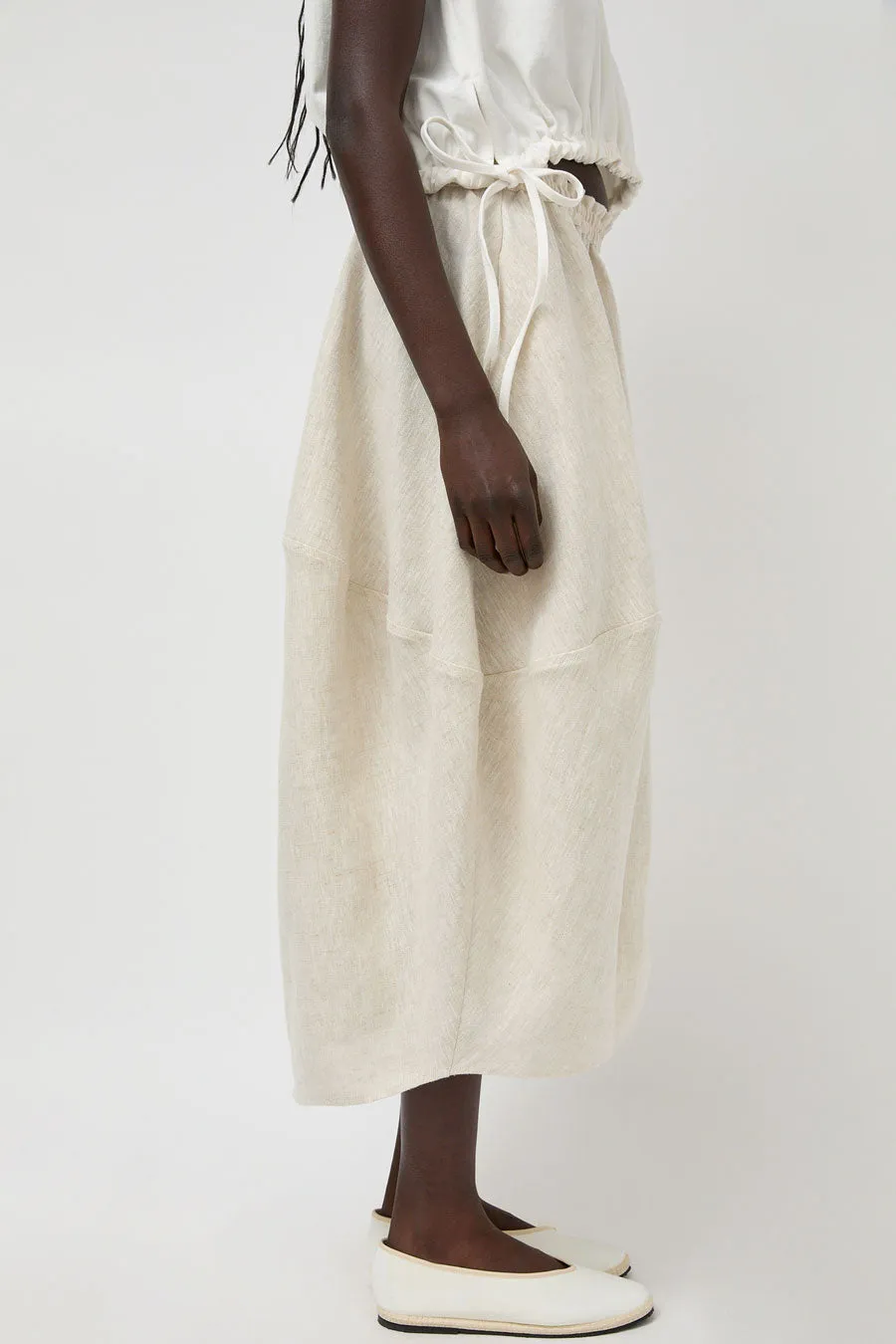 Modern Weaving Balloon Skirt in Oatmeal Linen sold by No. 6 product image thumbnail 4