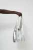 Modern Weaving Petite Pleated Shopper in Silver sold by No. 6