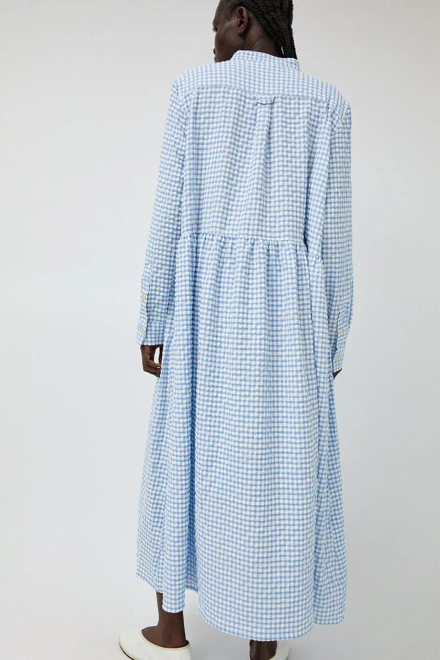Sultan Wash Dolly Dress Vichy Love in Ciel and White sold by No. 6 product image thumbnail 5